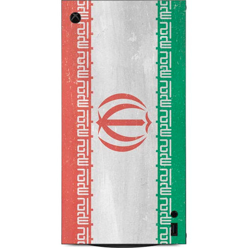 Iran Flag Distressed XBox Series X Digital Edition Console Skin